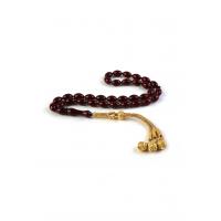 Arpa Kesim Çubuk Sıkma Kehribar 1000 Ayar Gümüş Trabzon El Örmesi Kazaz Püskül Altın Rodajlı Tesbih