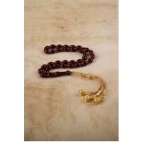 Arpa Kesim Çubuk Sıkma Kehribar 1000 Ayar Gümüş Trabzon El Örmesi Kazaz Püskül Altın Rodajlı Tesbih