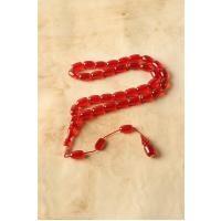 Kapsül Kesim, Kırmızı Ateş Kehribarı, Sistemli Takımlı Usta İşi Tesbih